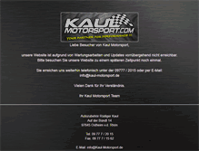 Tablet Screenshot of kaul-motorsport.de